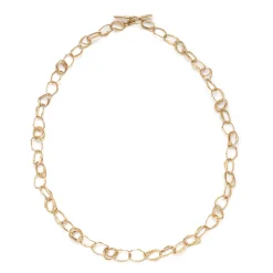 Pebble Drawing Necklace 9ct Gold
