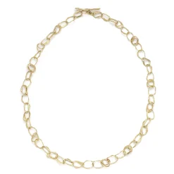 Pebble Drawing Necklace 18ct Gold