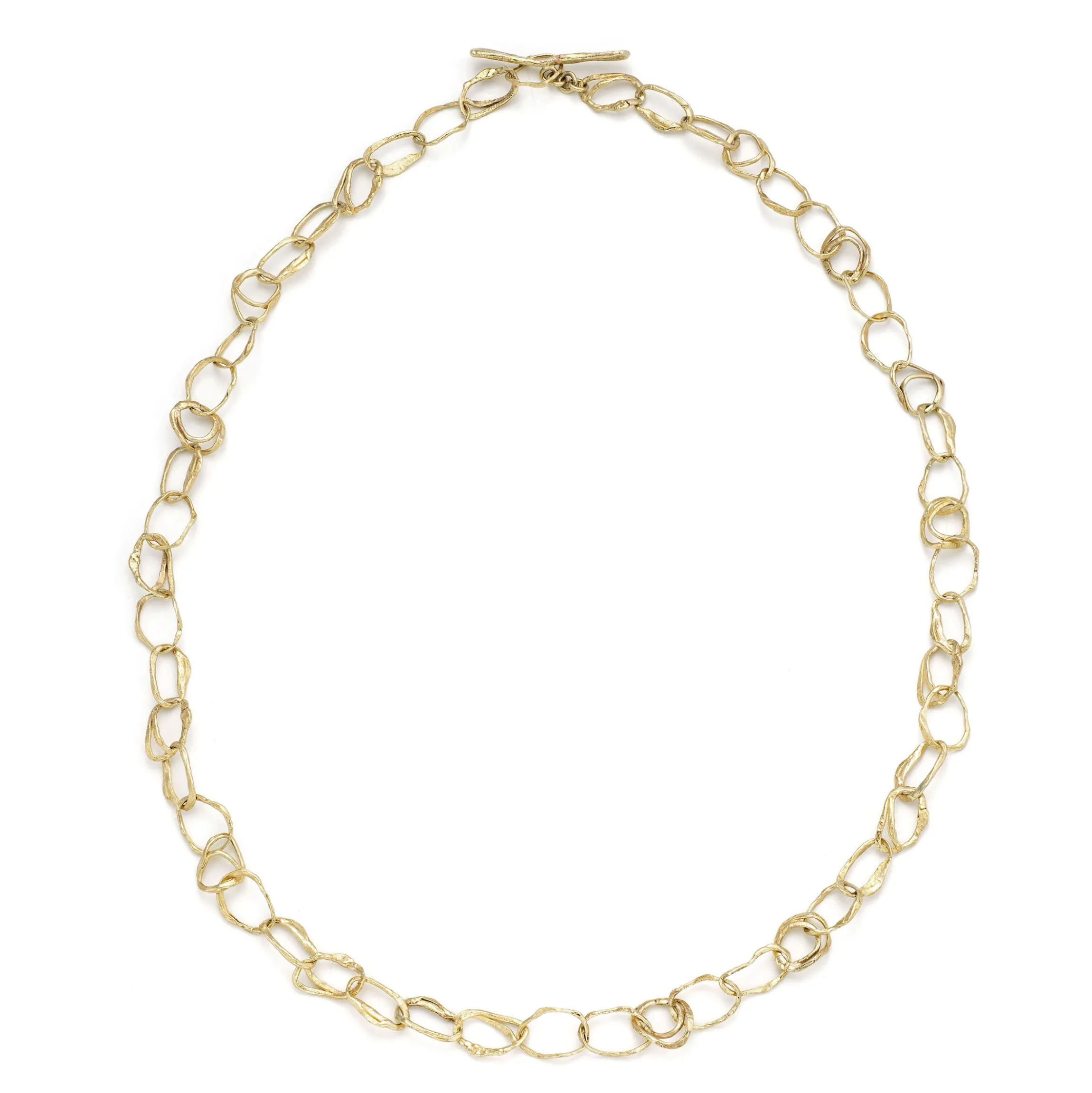 Pebble Drawing Necklace 18ct Gold