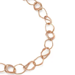 Pebble Drawing Necklace 9ct Rose Gold