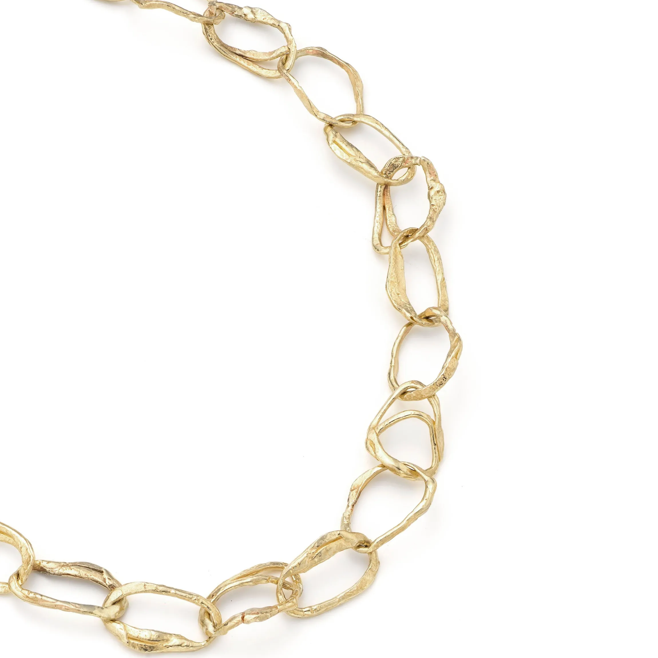 Pebble Drawing Necklace 18ct Gold