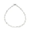 Pebble Drawing Necklace Silver