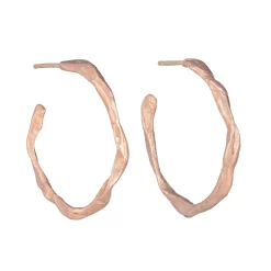 Penzance Hoops 9ct Rose Gold