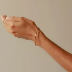 Ripple Bangle 9ct Rose Gold