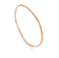 Ripple Bangle 9ct Rose Gold