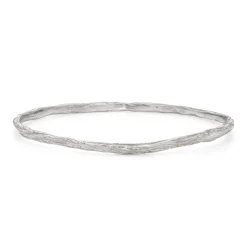 Ripple Fine Bangle Silver