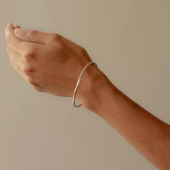 Ripple Fine Bangle Silver