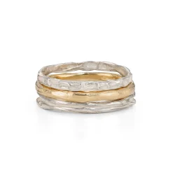 Ripple Strata Ring Stack