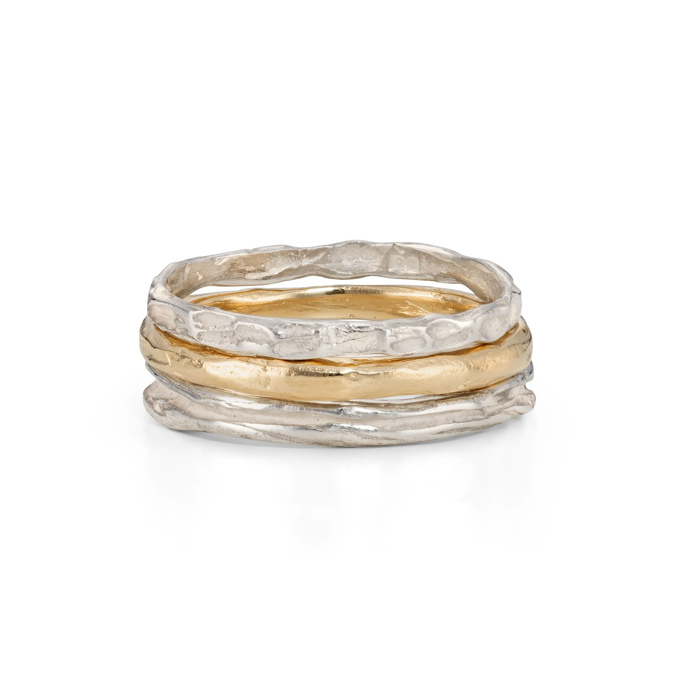 Ripple Strata Ring Stack