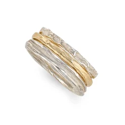 Ripple Strata Ring Stack