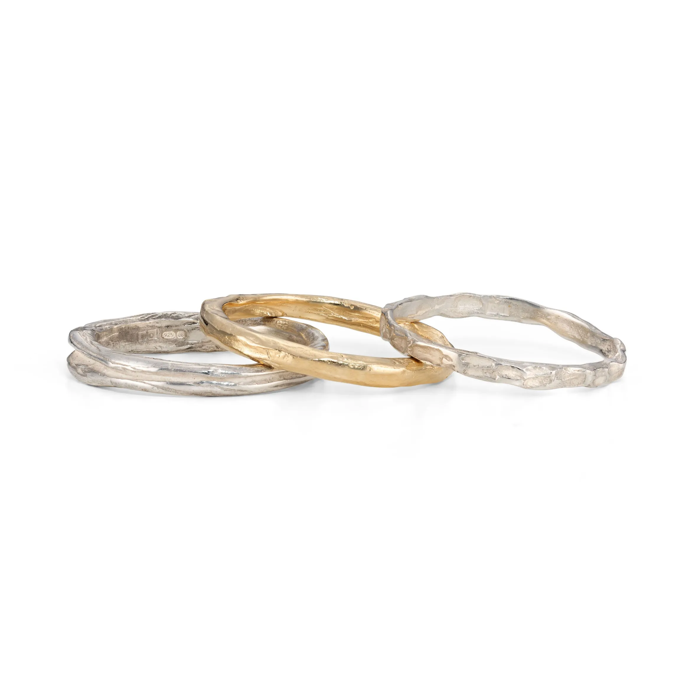 Ripple Strata Ring Stack