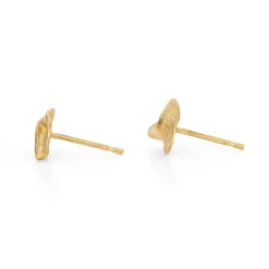 Ripple Studs 18ct Gold