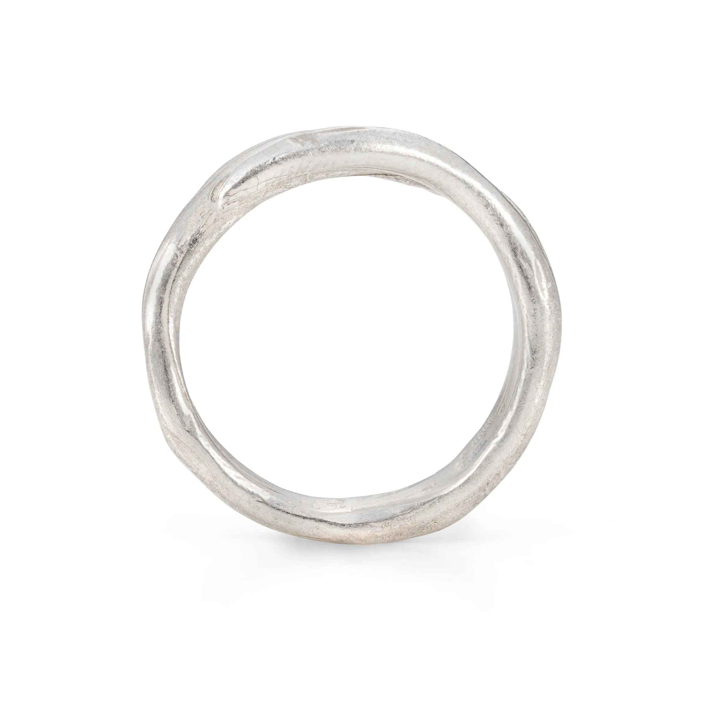 Ripple Wrap Ring Silver