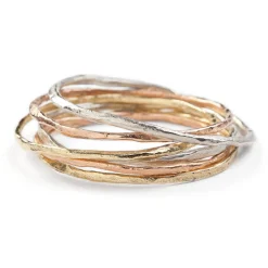 Rock Bangle 9ct Rose Gold