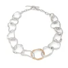 Rock Drawing Necklace Silver & Gold