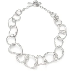Rock Drawing Necklace Silver