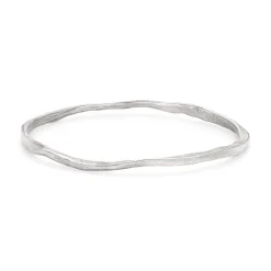 Rock Fine Bangle Silver