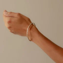 Rock Fine Bangle Silver