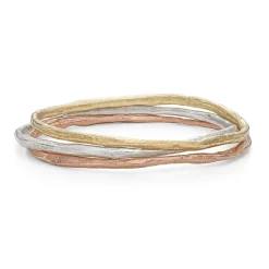 Rock Layered Bangle Stack