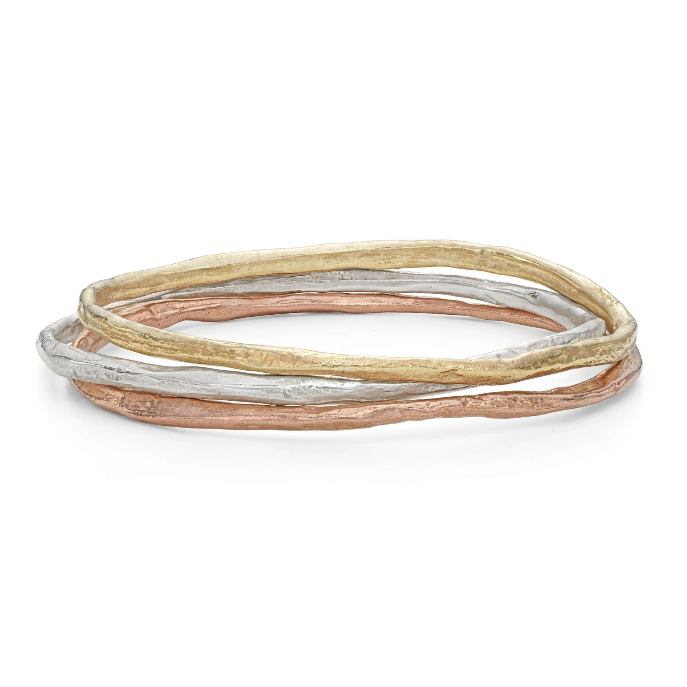 Rock Layered Bangle Stack