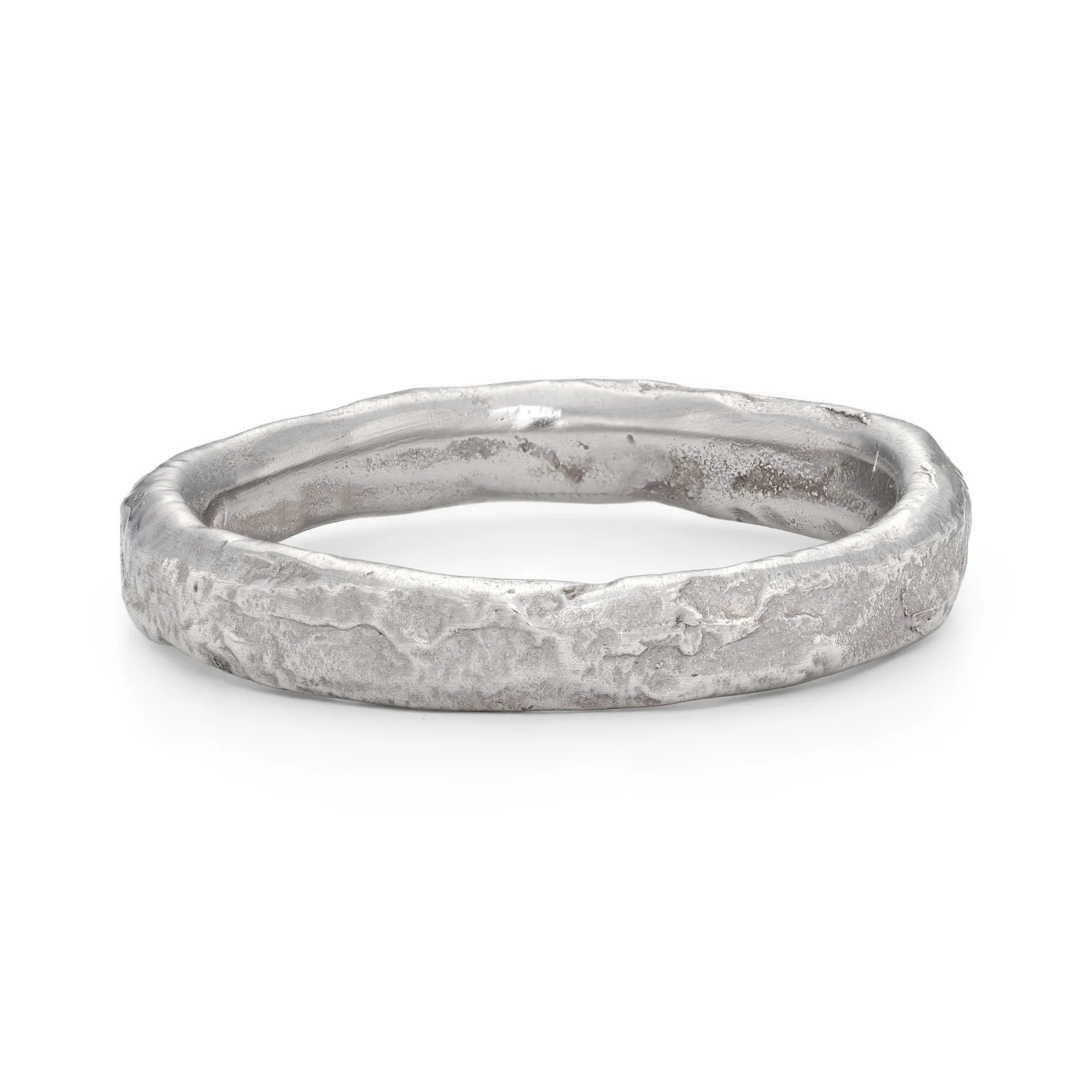Rock Medium Ring Platinum