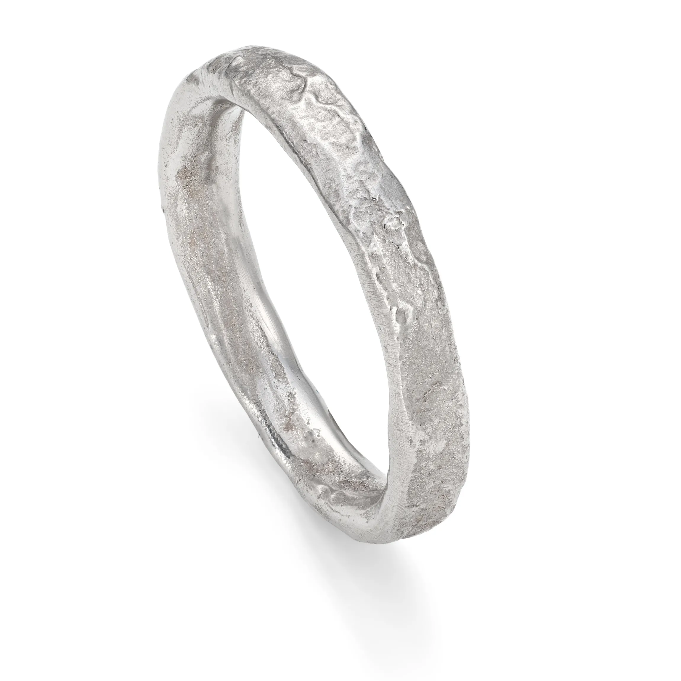 Rock Medium Ring Platinum