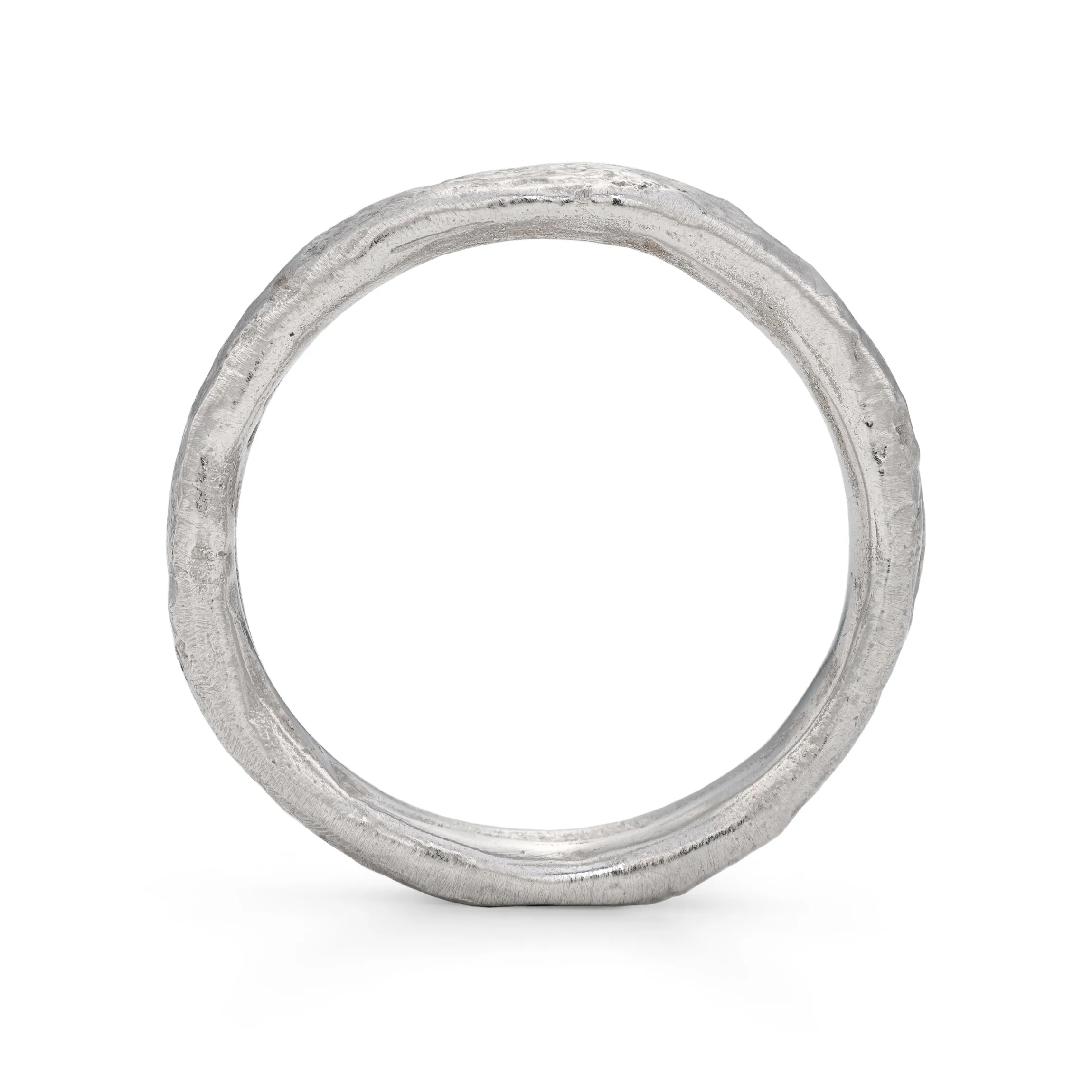 Rock Medium Ring Platinum