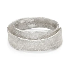 Rock Wrap Ring Silver