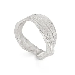 Rugged Ripple Ring Silver