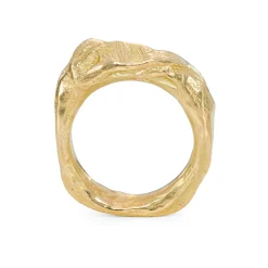 Rugged Rock Ring 18ct Gold