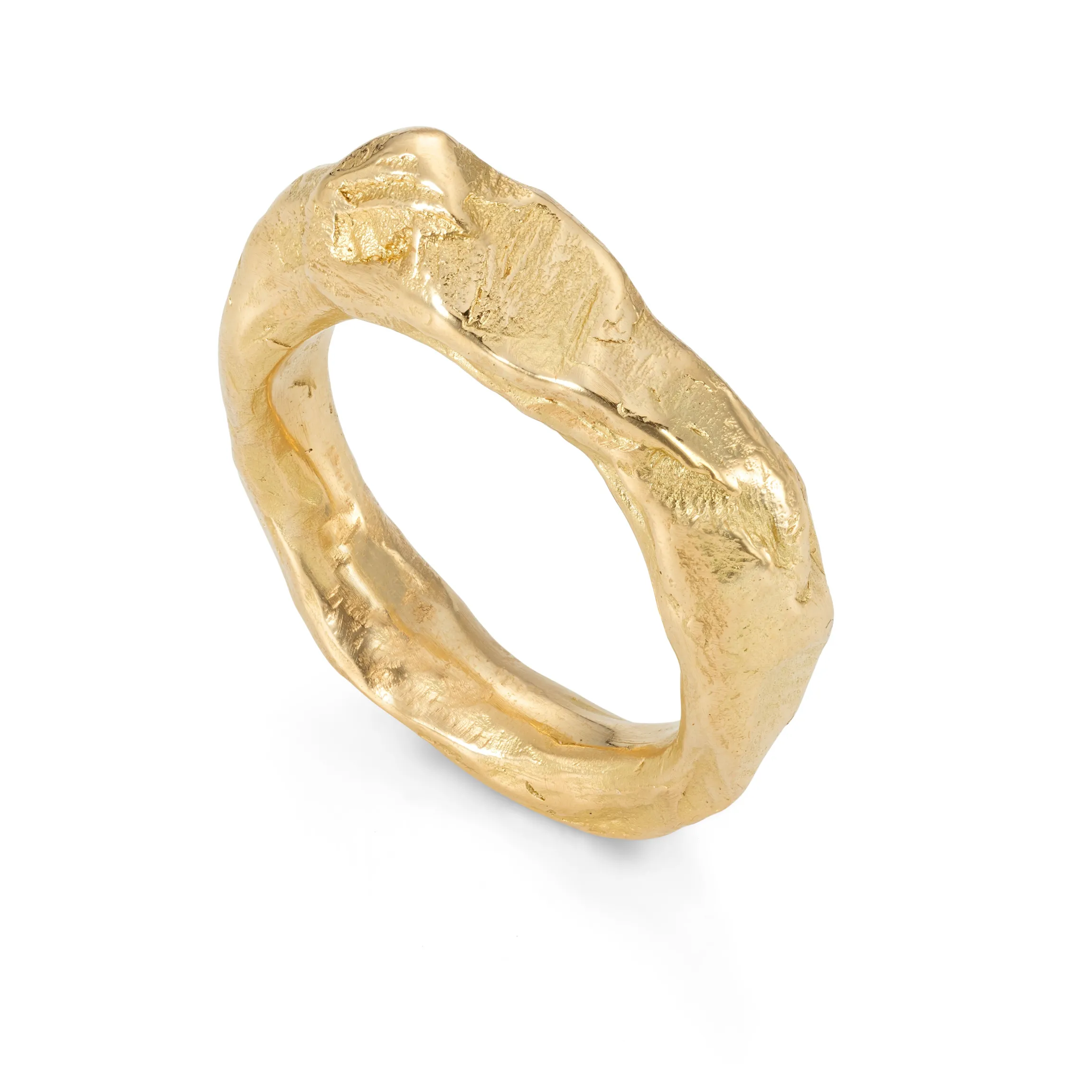 Rugged Rock Ring 18ct Gold