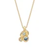Sapphire and Diamond Carn Pendant