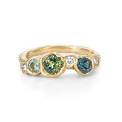 Sapphire Sea Whistle Ring