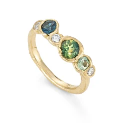 Sapphire Sea Whistle Ring