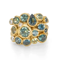 Sapphire Shoal Ring Stack