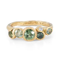 Sea Green Sapphire Nori Ring