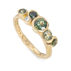 Sea Green Sapphire Nori Ring