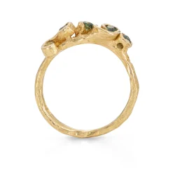 Sea Green Sapphire Palmata Ring
