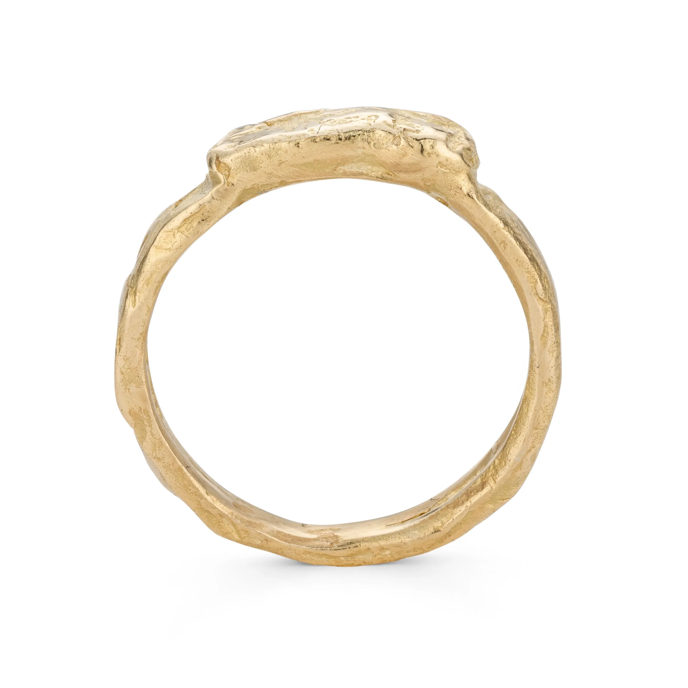 Signet Men-Amber Ring 18ct Gold