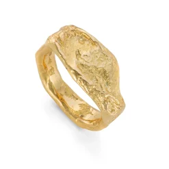 Signet Rock Ring 18ct Gold