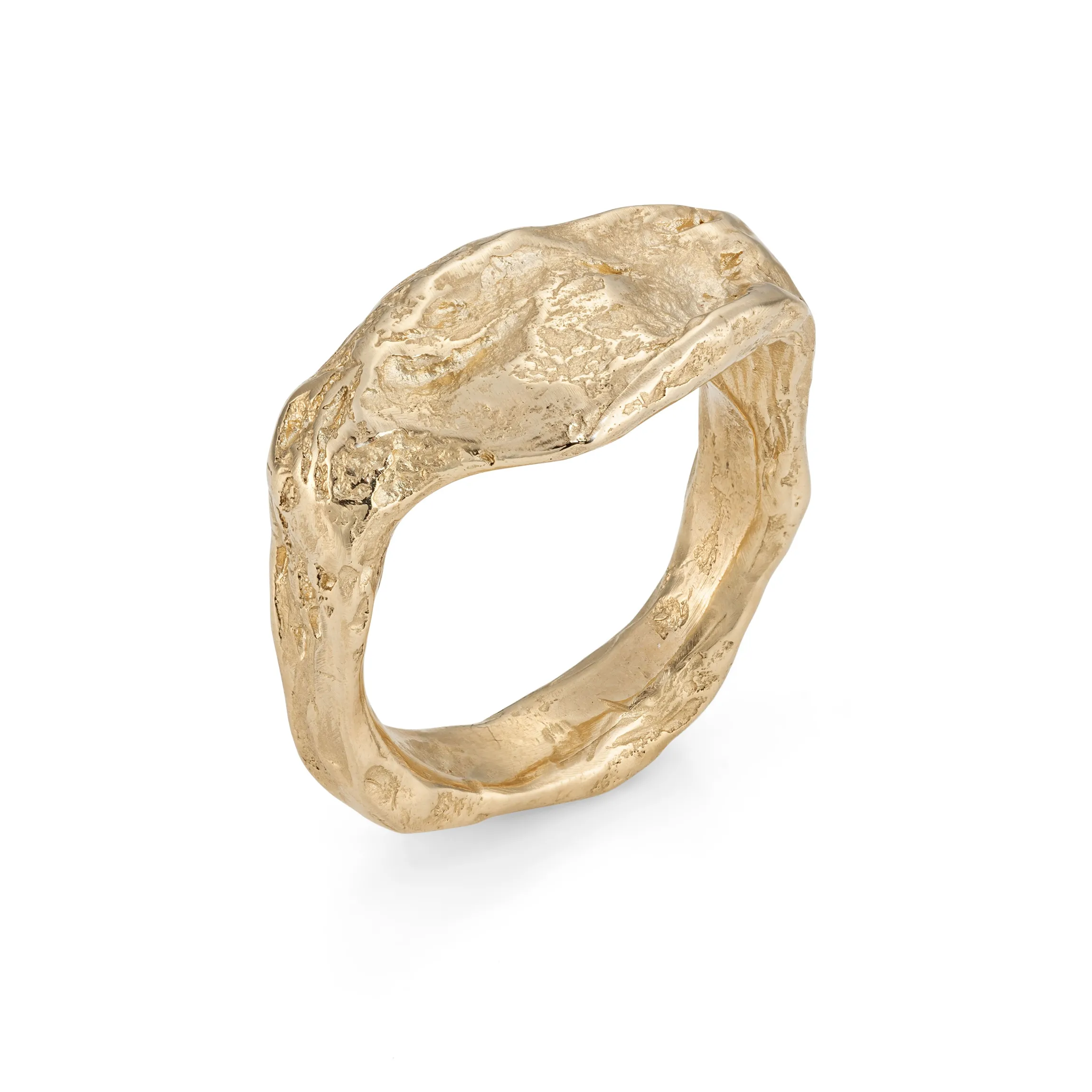 Signet Rock Ring 9ct gold