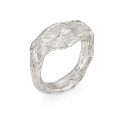 Signet Rock Ring Silver