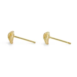 Small Nugget Studs 18ct Gold