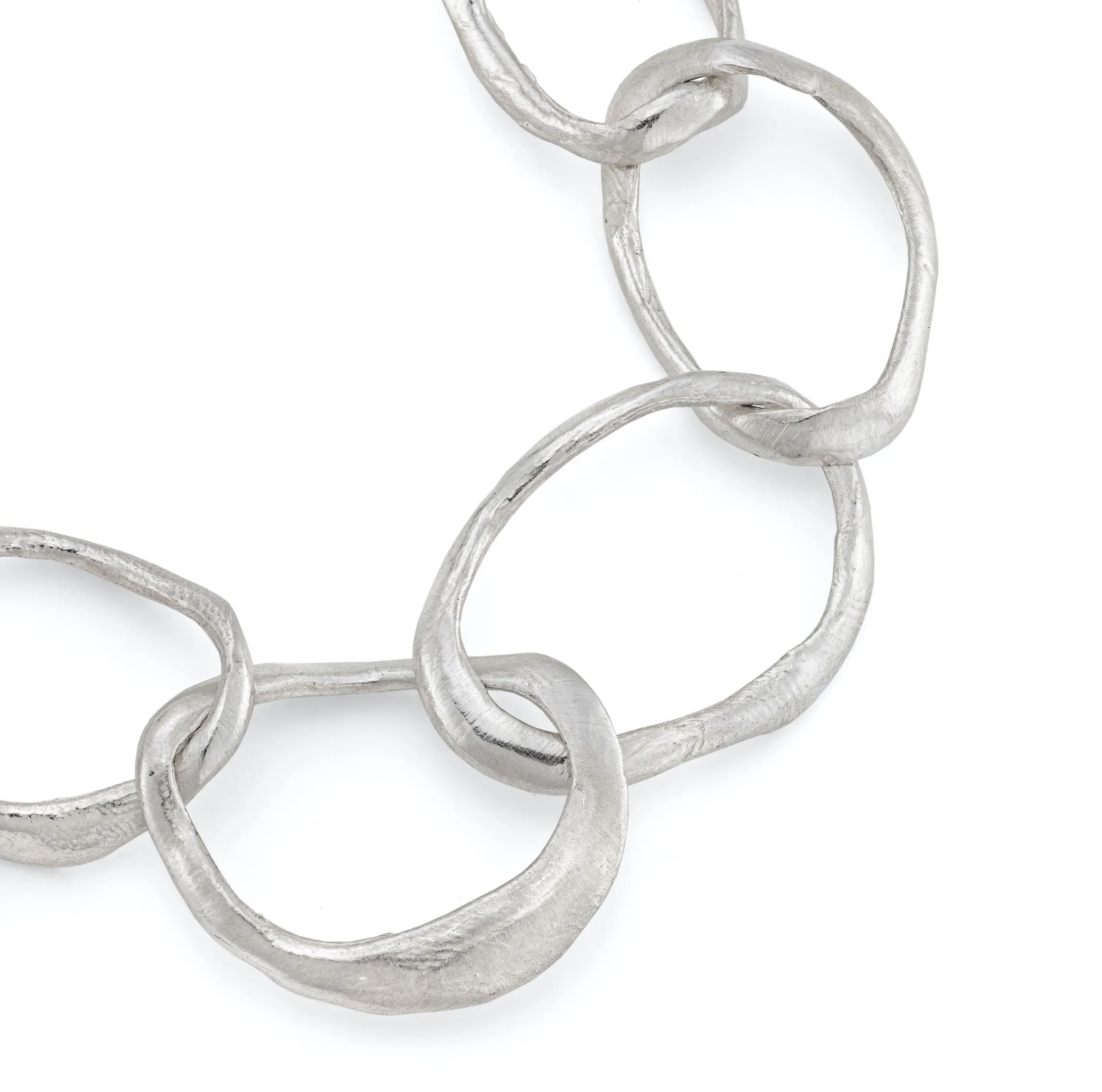 Stone Drawing Bracelet Silver