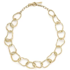 Stone Drawing Necklace 9ct Gold