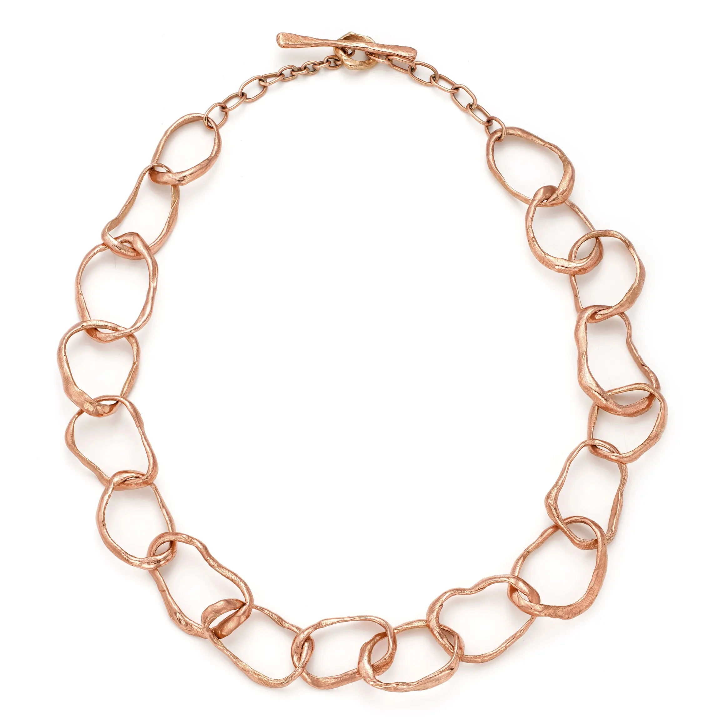 Stone Drawing Necklace 9ct Rose Gold
