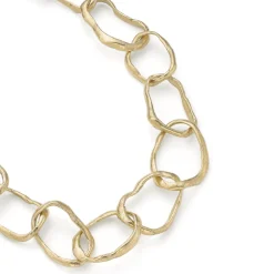 Stone Drawing Necklace 9ct Gold