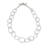 Stone Drawing Necklace Silver