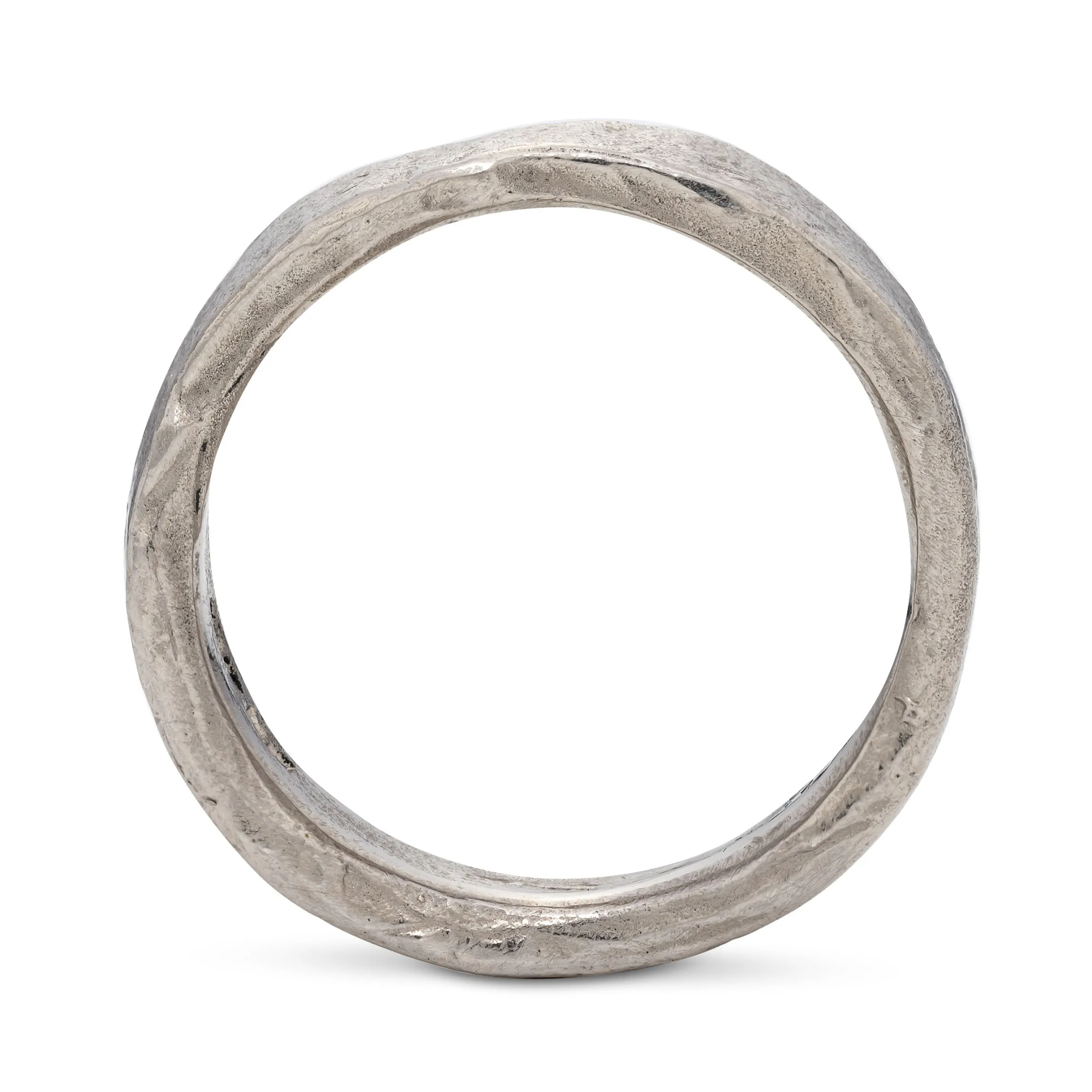 Stone Medium Ring 18ct White Gold