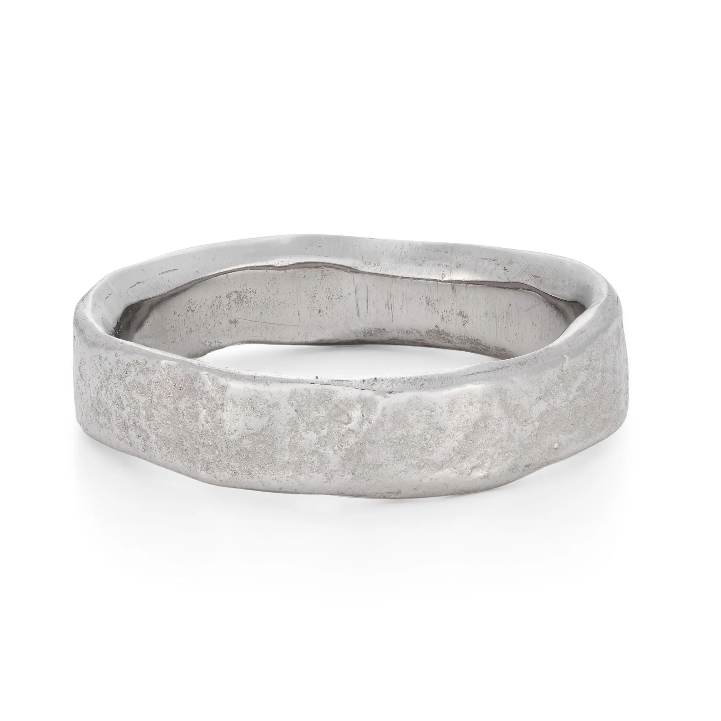 Stone Medium Ring Platinum